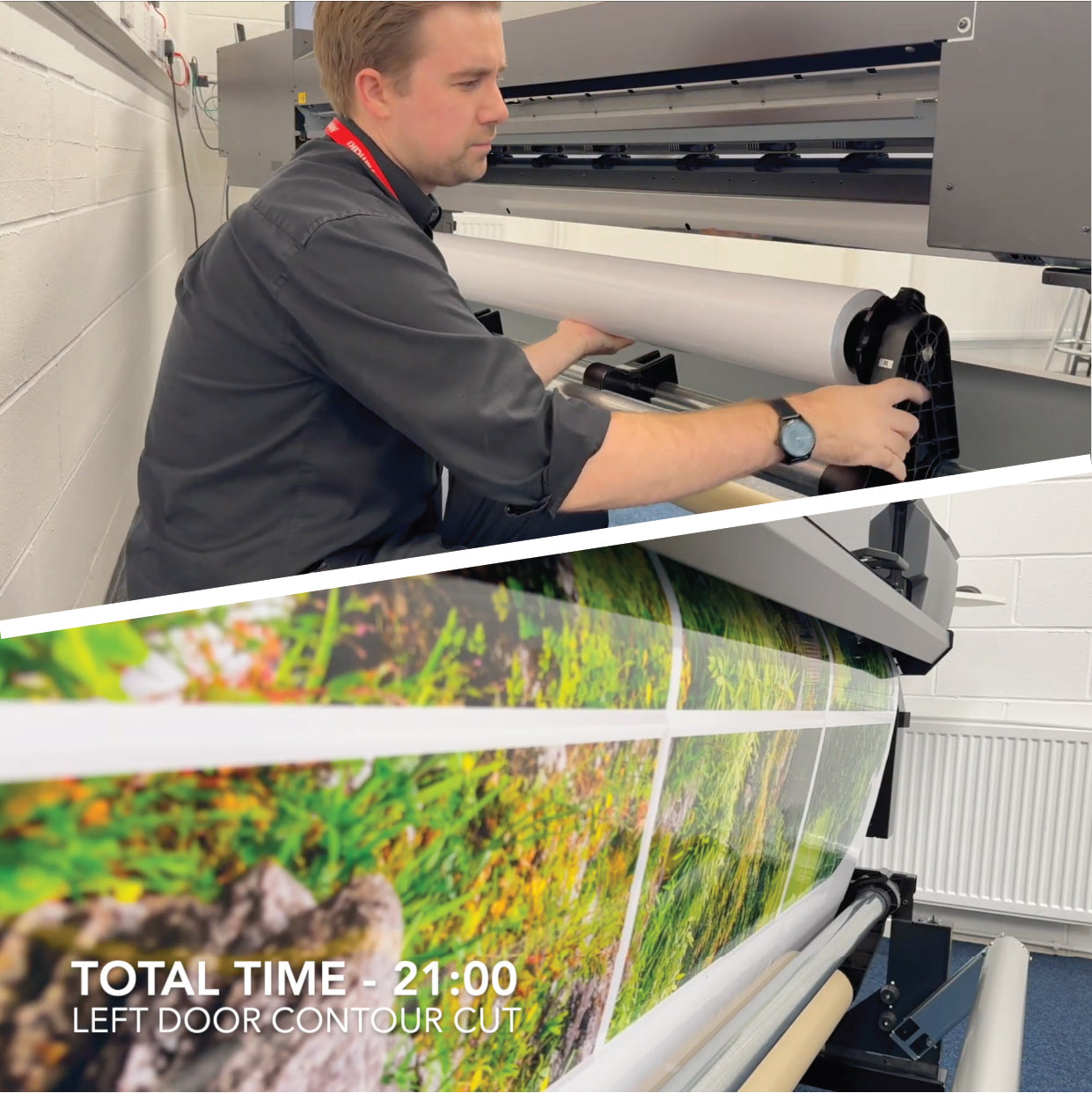 Printing UV Graphics for our new Preston Showroom