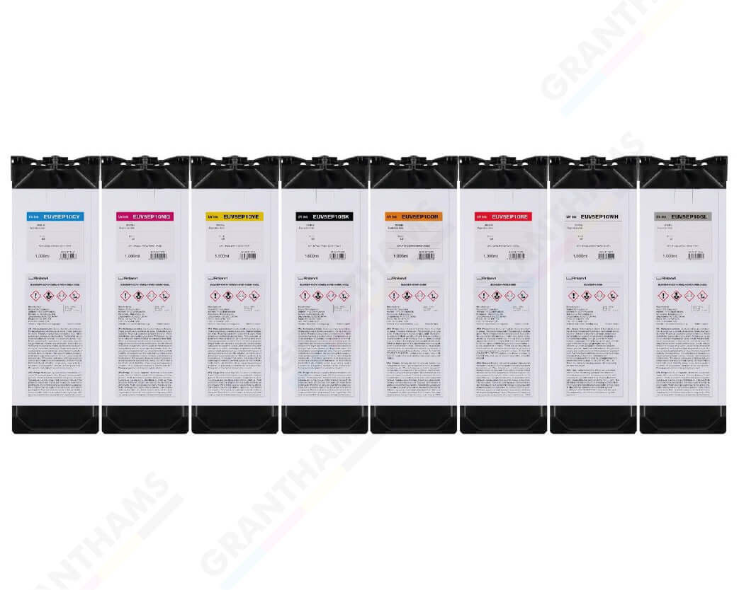 Roland ECOUV 5 (EUV5EP10) Ink Cartridge - 1-litre high-capacity black ink pouches for TrueVIS MG2 Series.