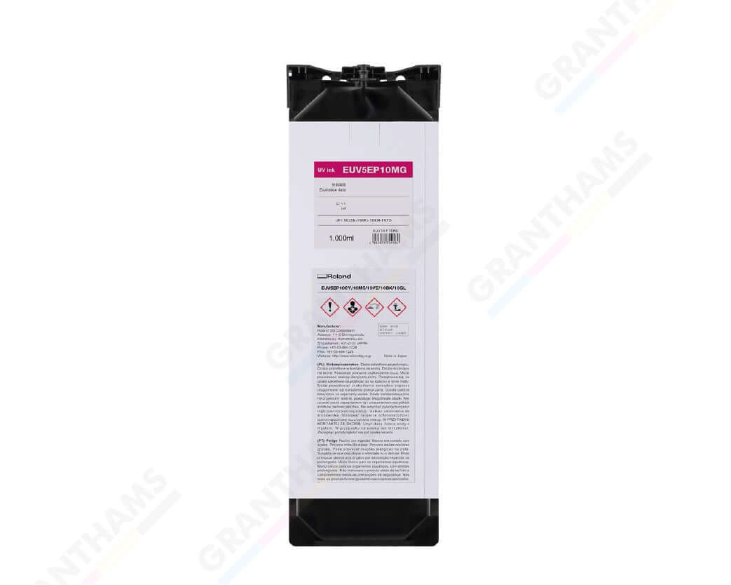 Roland ECOUV 5 (EUV5EP10) Ink Cartridge - 1-litre magenta ink pouch for TrueVIS MG2 Series.