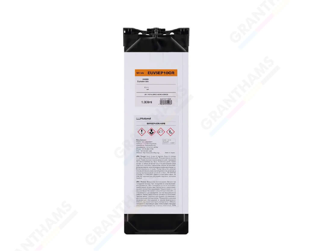 Roland ECOUV 5 (EUV5EP10) Ink Cartridge - 1-litre, high-capacity orange ink pouch for TrueVIS MG2 Series.