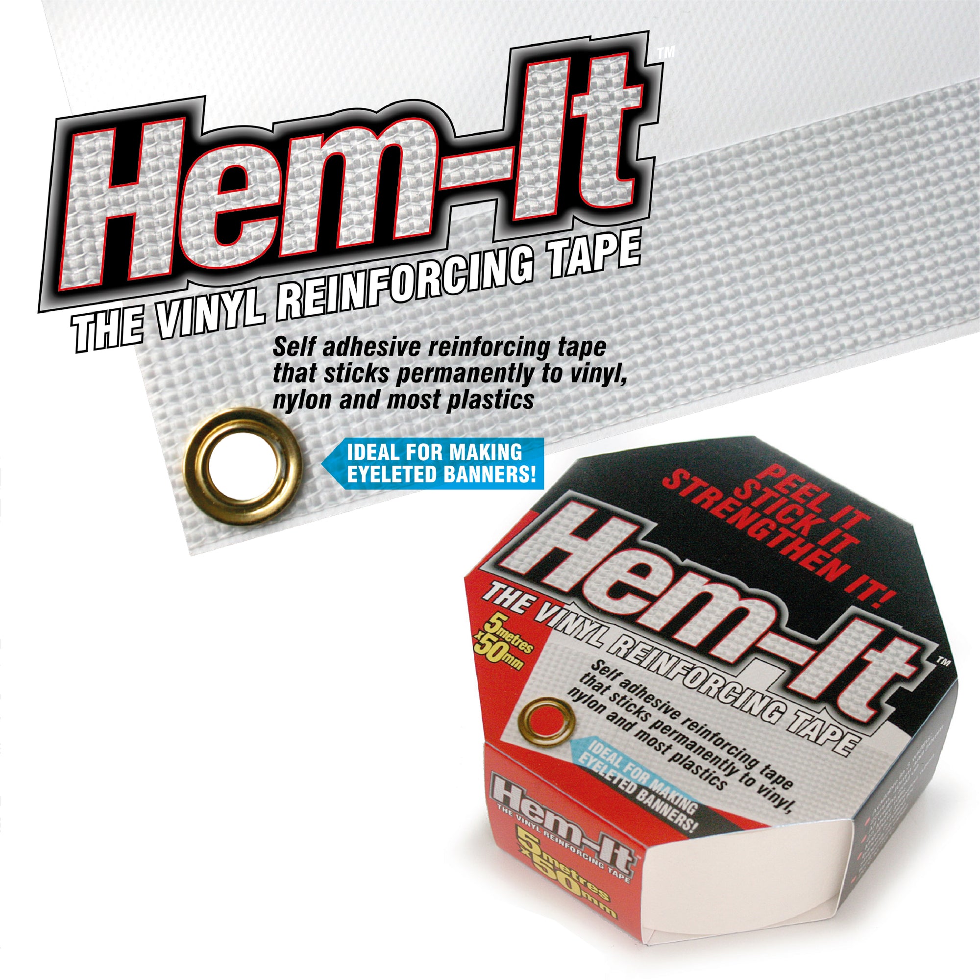 Hem-It Vinyl Reinforcing Tape