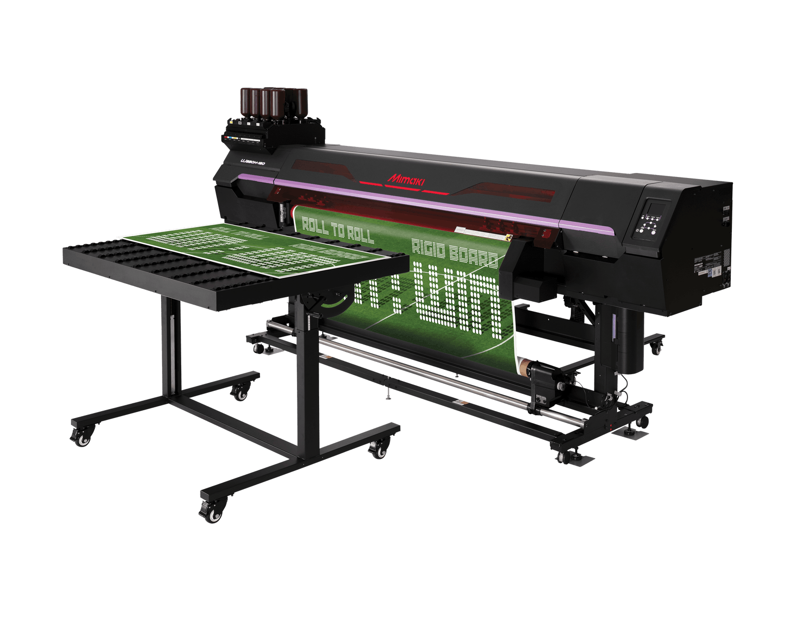 Mimaki UJ330H-160 Hybrid UV Printer (64-inch) with roll-to-roll and rigid board capabilities