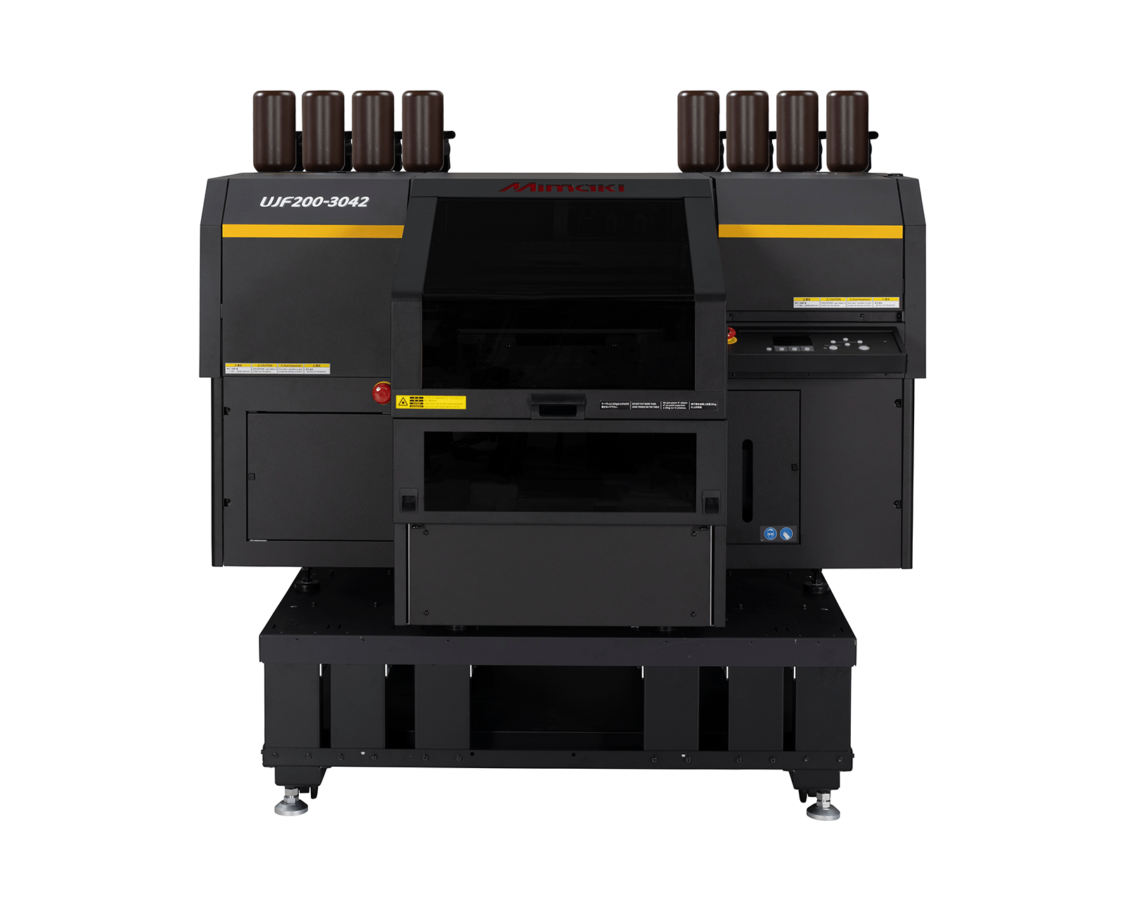 Mimaki UJF200-3042 A3 Flatbed Printer showcasing advanced UV-LED printing technology.