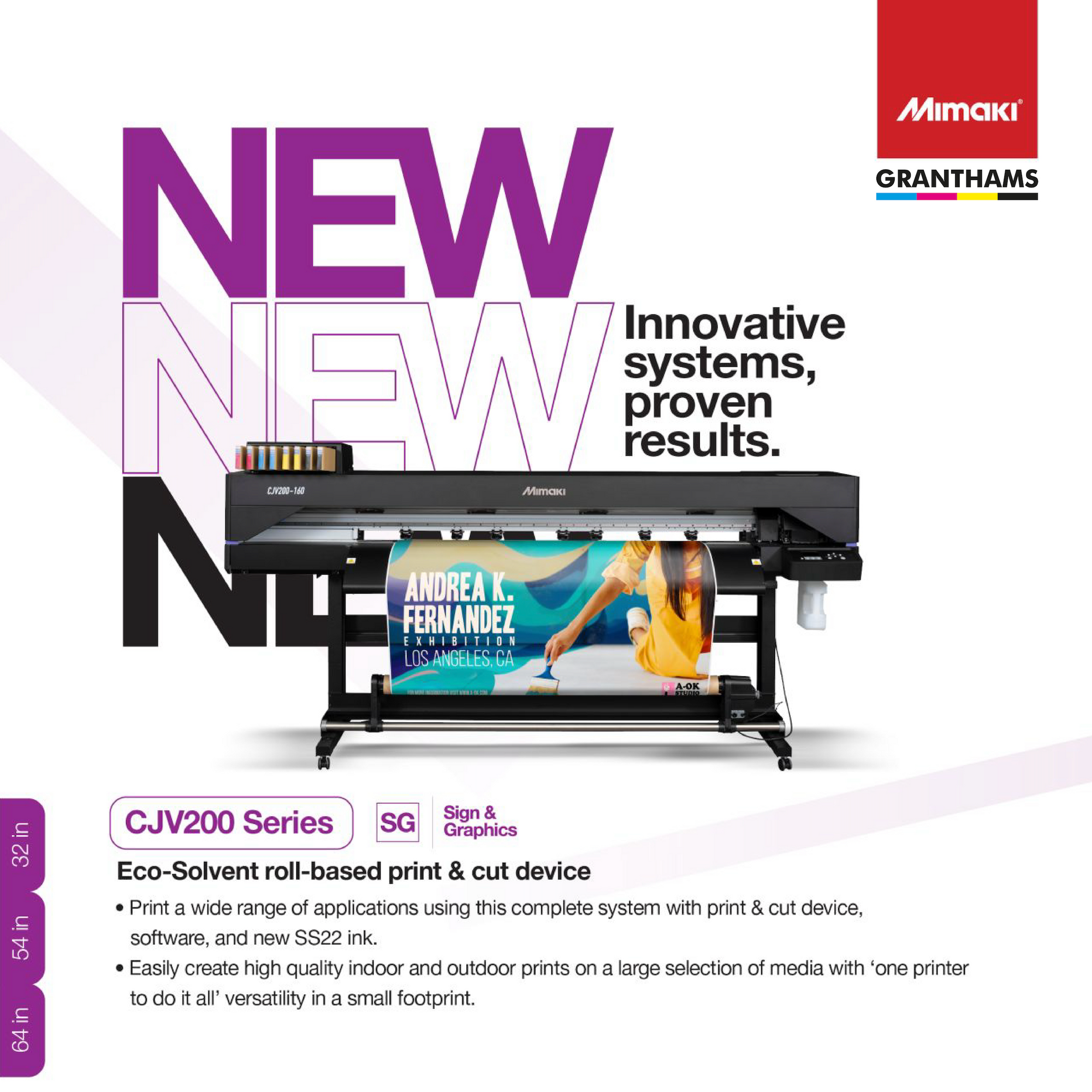 The all-new Mimaki CJV200 Series - the latest development in Solvent technology