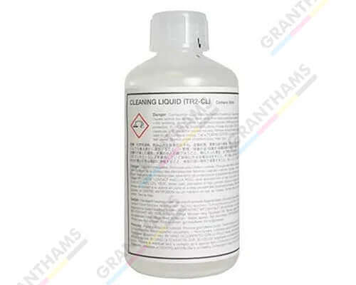 Cleaning liquid for Roland VG3 solvent printer, essential for maintenance and performance.