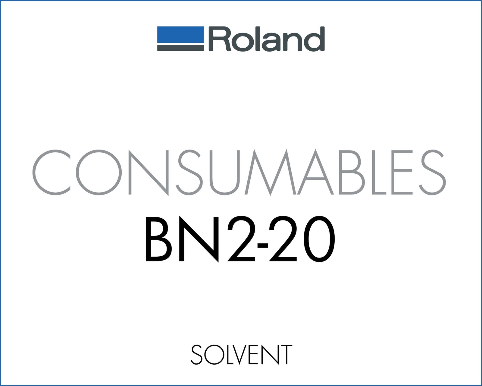 Roland BN2-20 Consumables
