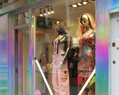 Nekoosa Rainbow Silver 'Brite Overall' Holographic Vinyl