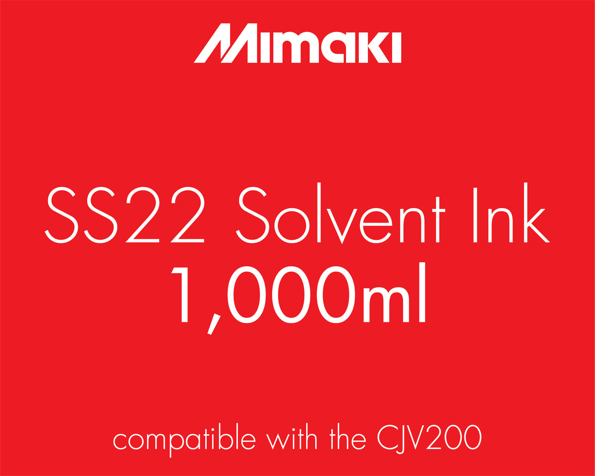 *FOR NEW CJV200 ONLY* Mimaki SS22 Solvent Ink Sack - 1-litre