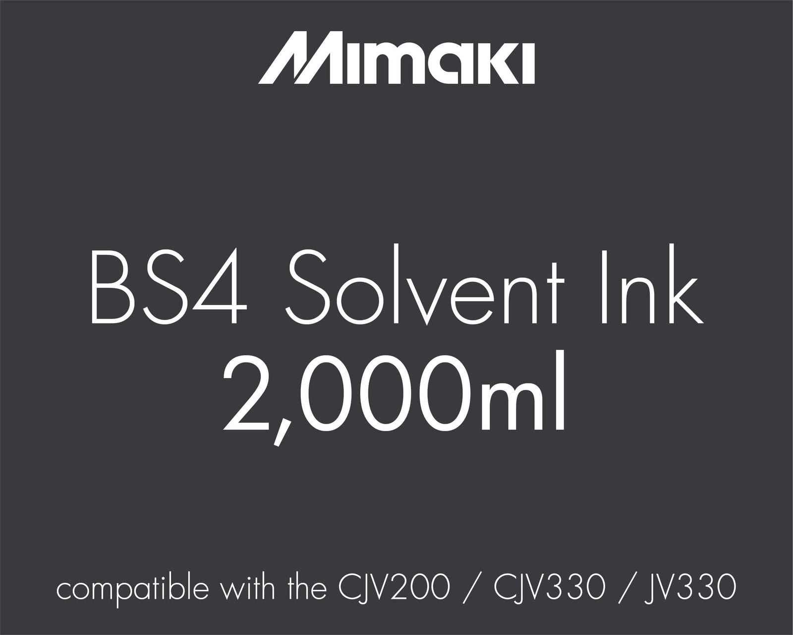 Mimaki BS4 Budget Solvent Ink Sack - 2-litre