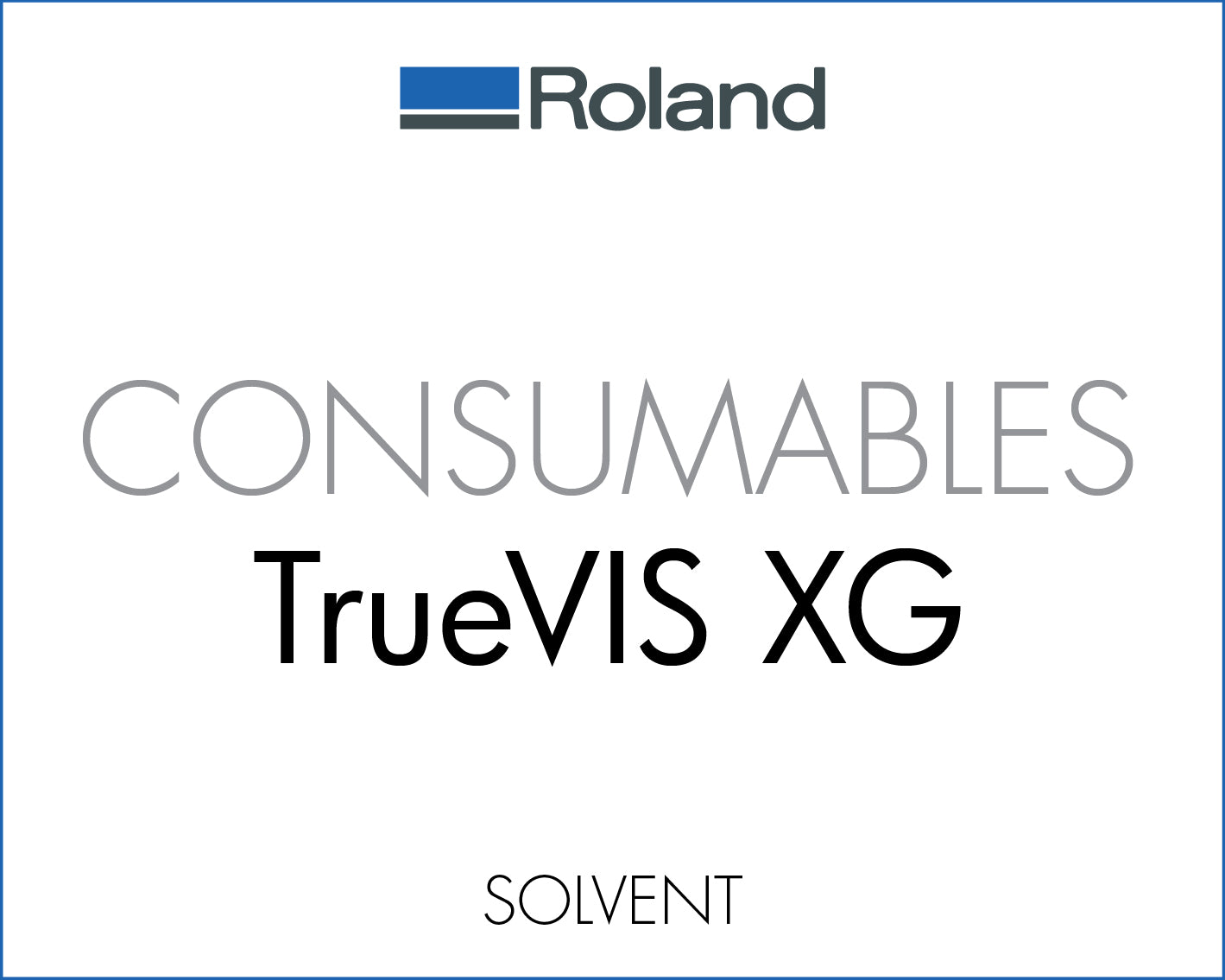 Roland XG-640 Consumables