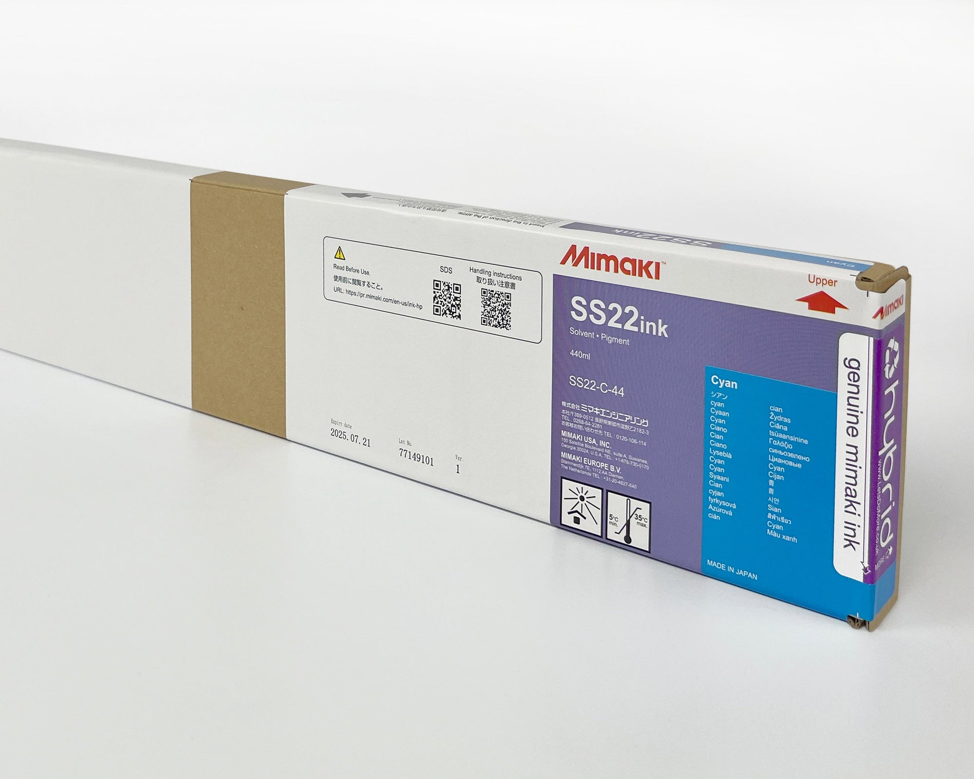 *FOR NEW CJV200 ONLY* Mimaki SS22 Solvent Ink Cartridge - 440ml