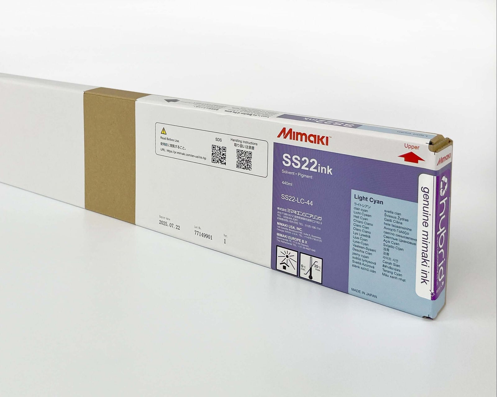 *FOR NEW CJV200 ONLY* Mimaki SS22 Solvent Ink Cartridge - 440ml