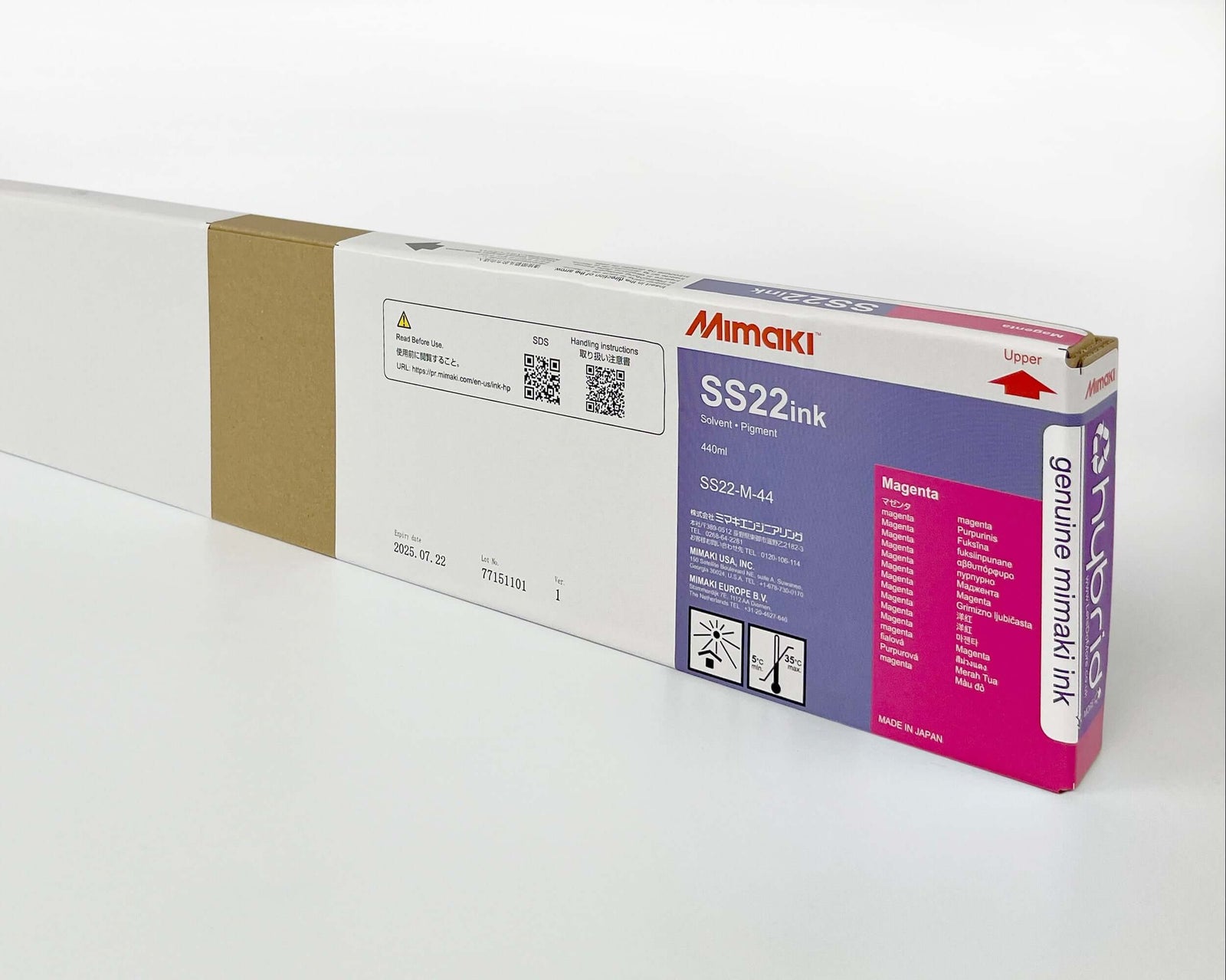 *FOR NEW CJV200 ONLY* Mimaki SS22 Solvent Ink Cartridge - 440ml