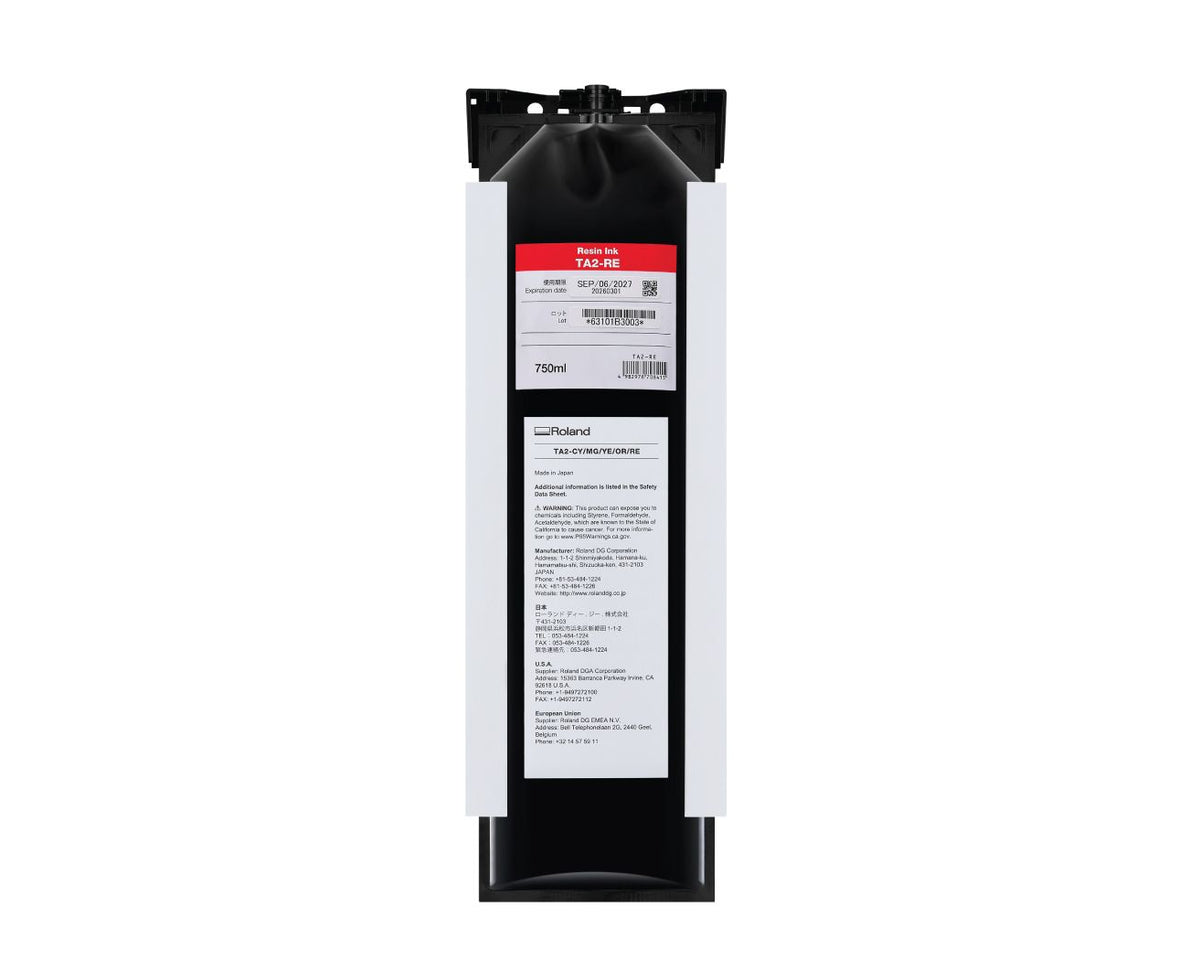 Roland TA2 Latex AG-640 Ink Pouches - 750ml