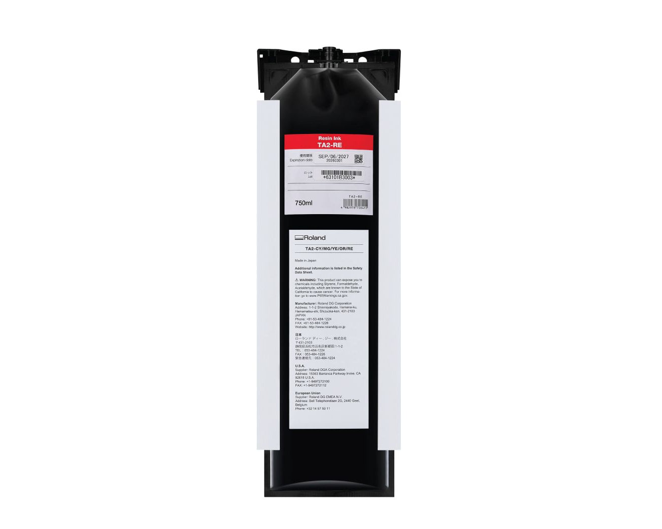 Roland TA2 Latex AG-640 Ink Pouches - 750ml