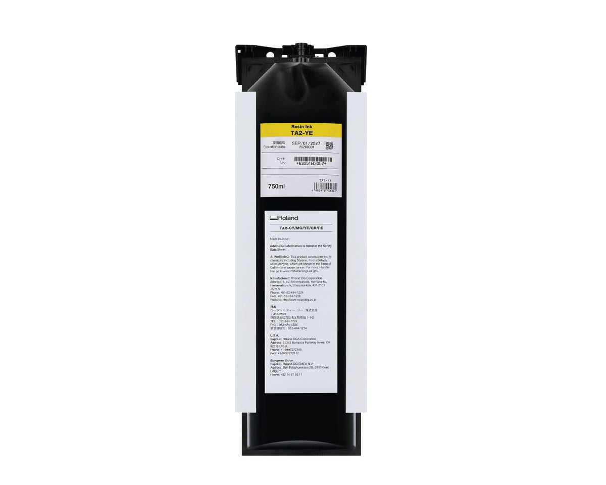 Roland TA2 Latex AG-640 Ink Pouches - 750ml