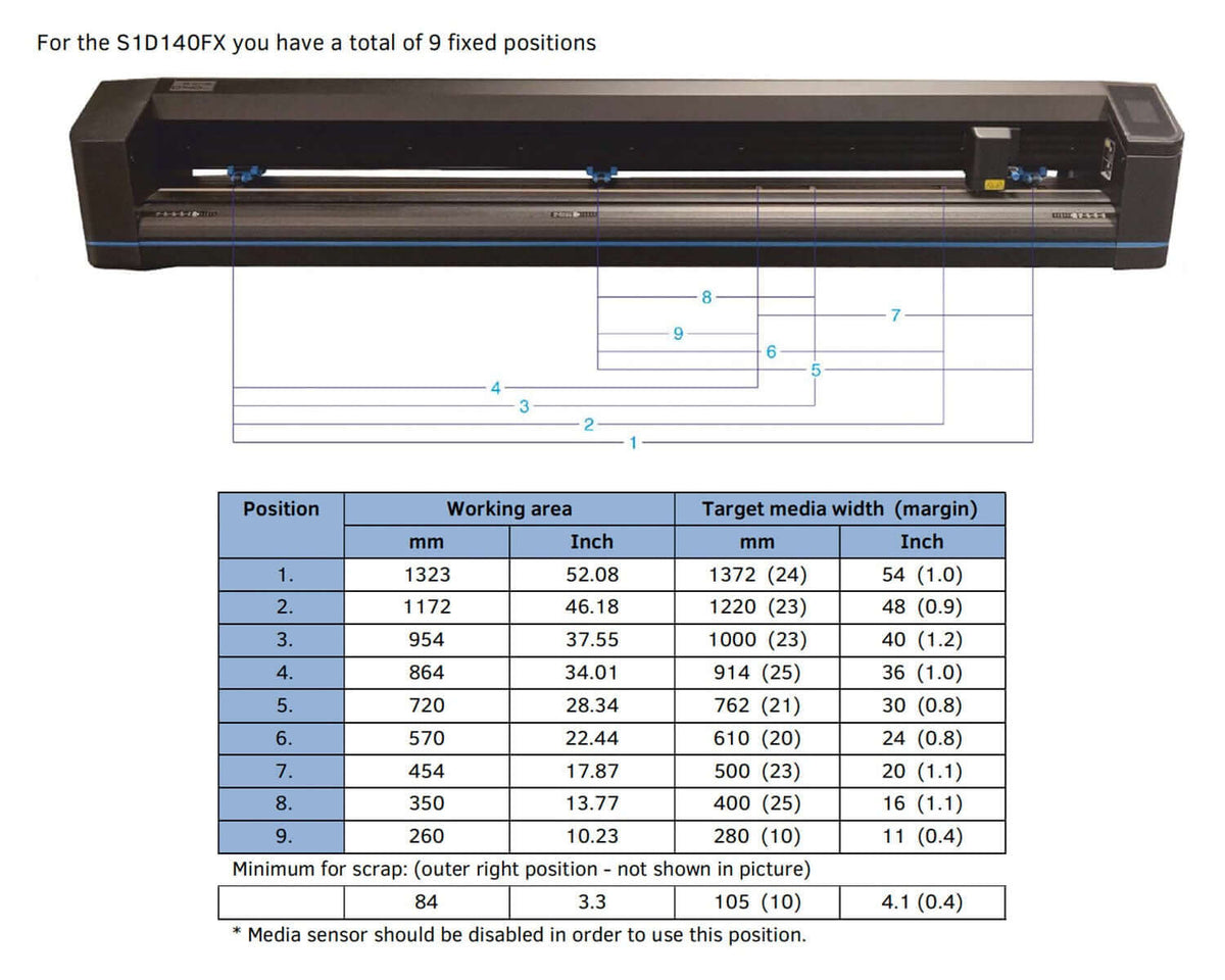 Summa S One D140FX 54-inch Vinyl Cutter