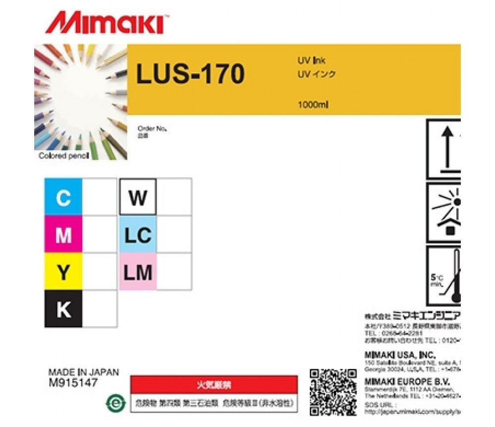 thumbnail image 2 of Premium Compatible Mimaki LUS 170 Ink Chip – 1000ml, Multicolor, Brand New 2 of 5